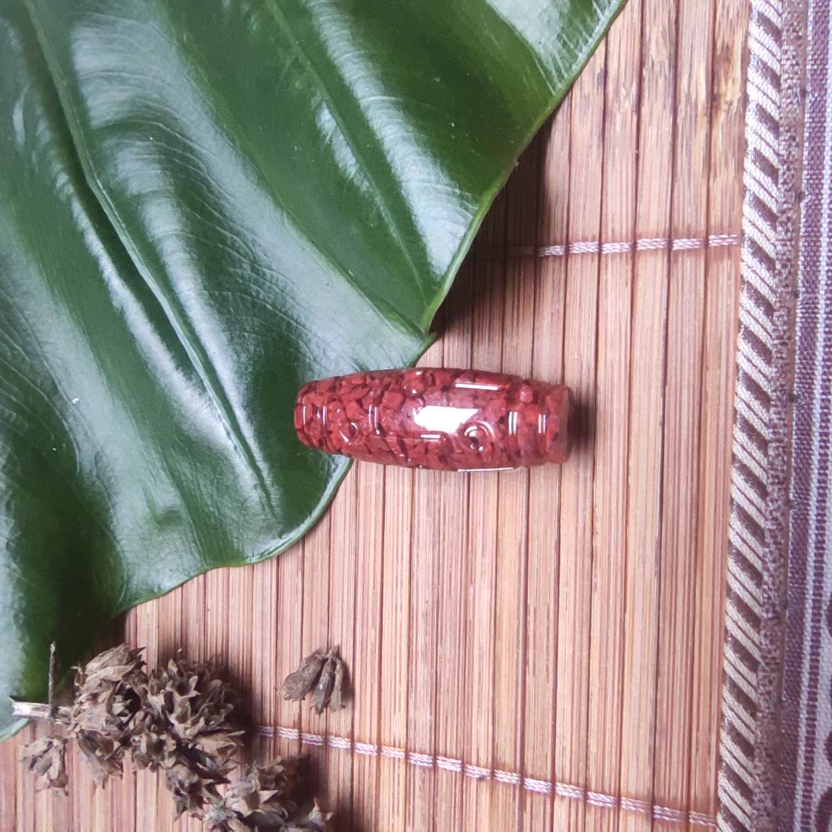 正品朱砂九眼天珠晶体砂吊坠高品质高含量情侣款本命年