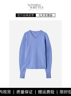 【现货】NOTHING WRITTEN V领羊毛针织衫套头2025秋季新品毛衣