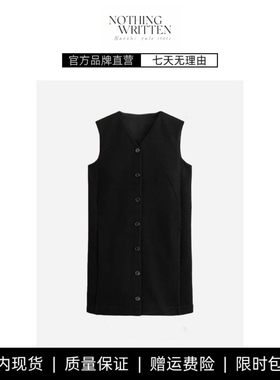 【现货】NOTHING WRITTEN标准版型羊毛混纺迷你无袖连衣裙冬新品
