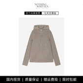 通勤毛衣外套上衣 WRITTEN百搭连帽半门襟针织衫 现货 NOTHING