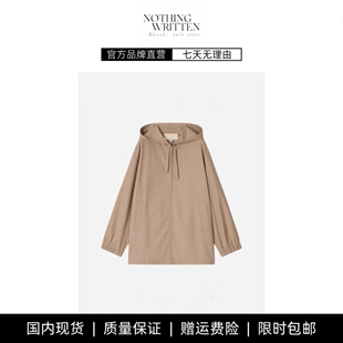 【现货】NOTHING WRITTEN色织夹克外套轻运动连帽宽松风衣女上衣