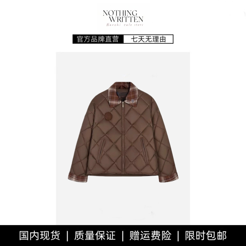 【现货】NOTHING WRITTEN赵露思同款巴恩风棉服夹克短款外套棉衣