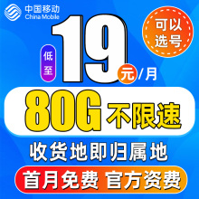 移动流量卡 纯流量上网卡无线流量卡5g手机电话卡全国通用大王卡