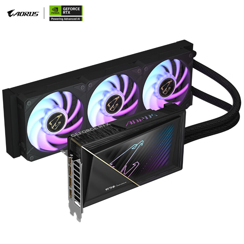 技嘉RTX5080 水雕 XTREME WATERFORCE 16G 360水冷4K显卡 DLSS4