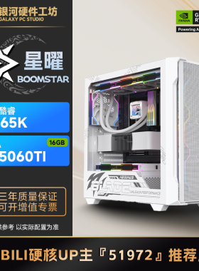 影驰5060TI星曜16G/I5 12600KF/14600KF无畏契约DIY电脑游戏主机