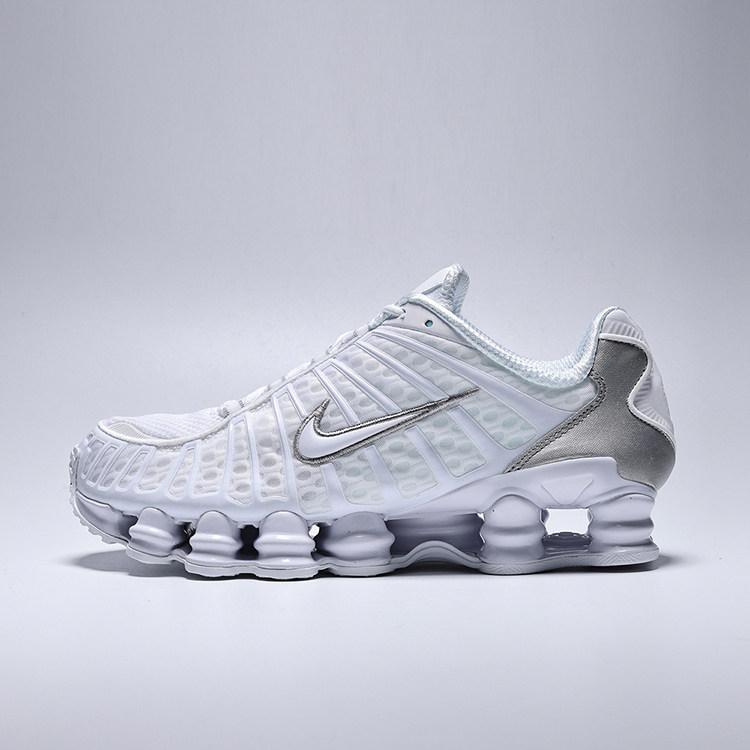 NIKE耐克男子SHOX TL复古白色跑步鞋运动老爹鞋AV3595-100