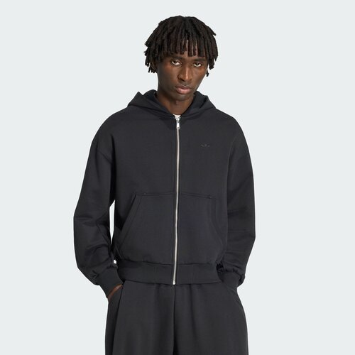 adidas阿迪达斯三叶草男子PESS FZ HD运动休闲连帽夹克外套KS4102