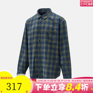 VANS范斯男子Lawson Vintage Indigo运动休闲长袖衬衫VN000U56GRK