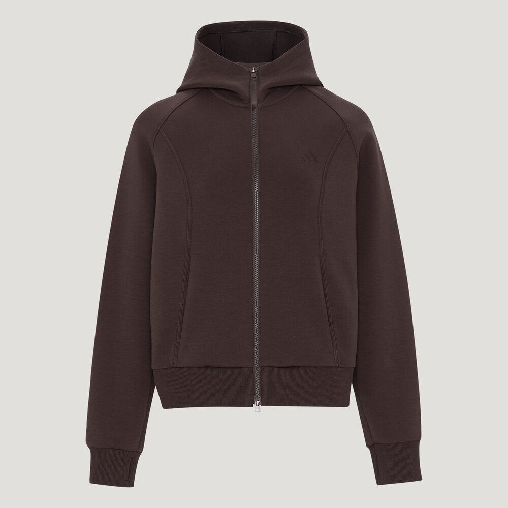 adidas阿迪达斯女子FAV KN JKT运动休闲连帽卫衣夹克外套KZ1601