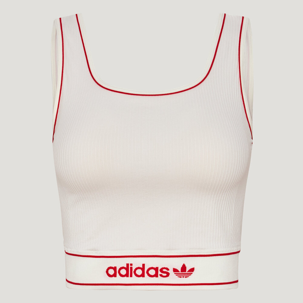 滔搏adidas阿迪达斯三叶草女子WAISTBAND TANK运动背心LF4591