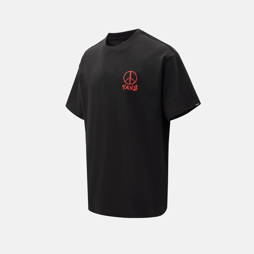 滔搏VANS范斯男子运动休闲短袖T恤VN000TMSBLK