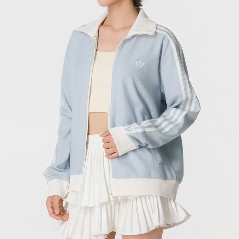 滔搏adidas阿迪达斯三叶草女子CLASSIC TT夹克外套KX1867