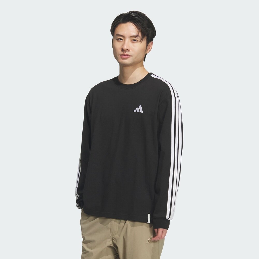 滔搏adidas阿迪达斯男子ES+ 3S L/S TEE运动休闲长袖T恤KF3728