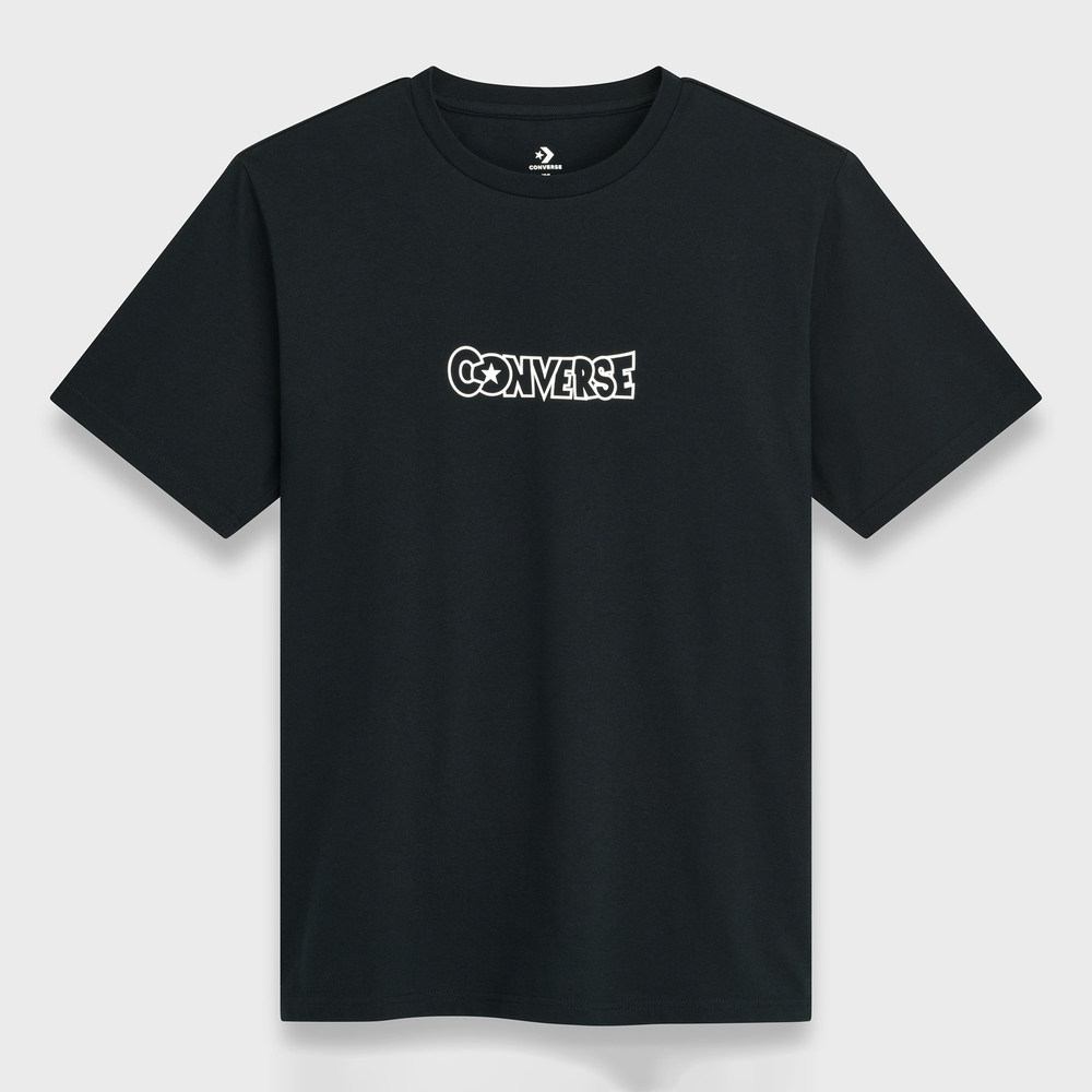 滔搏converse匡威男子龙珠z联名运动休闲圆领短袖T恤CVM6T637-BLK