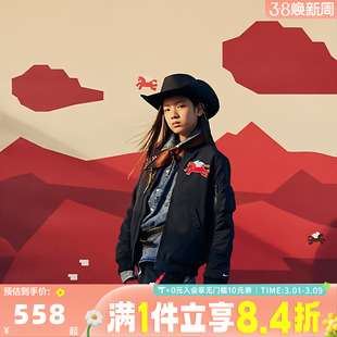 NIKE耐克大童装2026年新衣服马年儿童夹克新年外套IQ3929-010