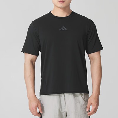 滔搏adidas阿迪达斯男子D4T INT. TEE运动休闲短袖T恤JI8181