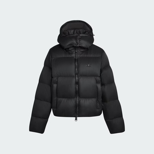 adidas阿迪达斯三叶草女子运动休闲保暖连帽羽绒服外套KG4905