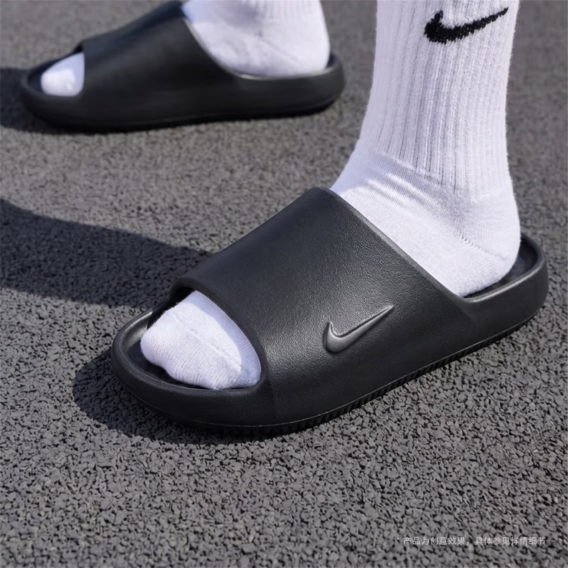 NIKE耐克男子CALM SLIDE 2.0运动休闲拖鞋IB0183-001