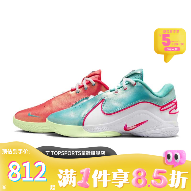 NIKE耐克男子LEBRON XXII XMAS EP运动训练篮球鞋HV5147-600