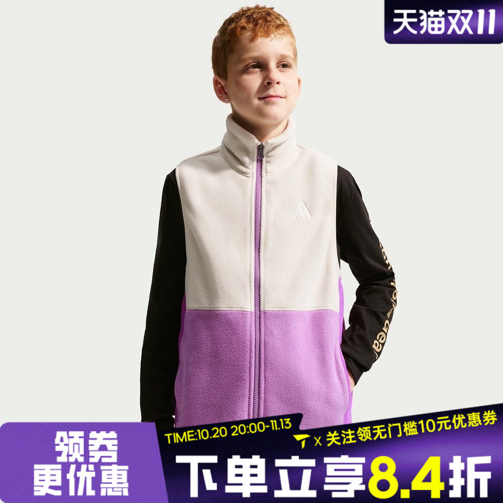 滔搏NIKE耐克大童运动休闲单马甲NY2642126GS-004