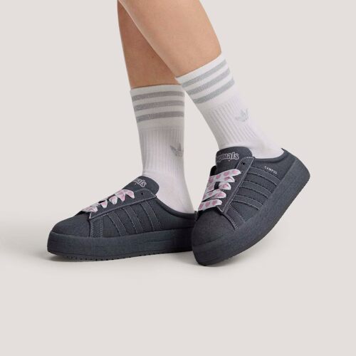 adidas阿迪达斯三叶草中性情人节款面包鞋半拖运动休闲鞋KH8028