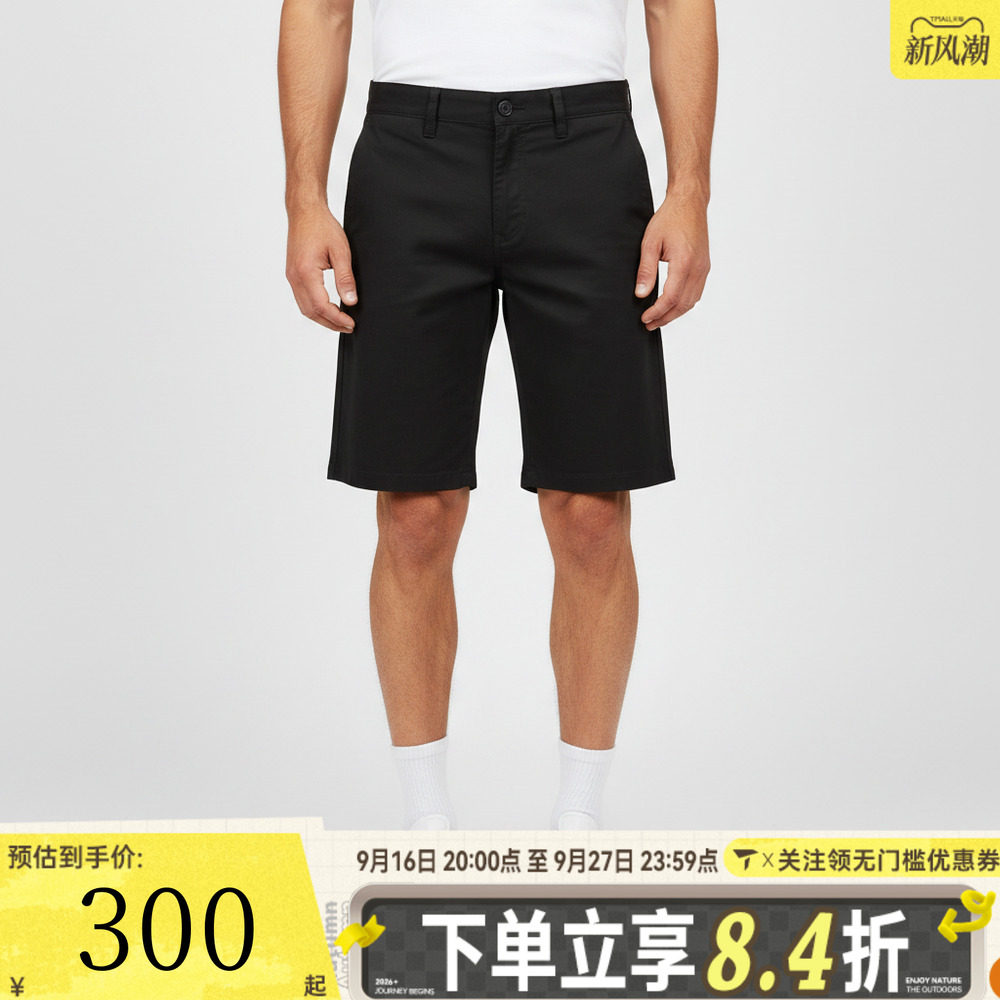 滔搏VANS范斯男子运动休闲短裤VN000TCWBLK