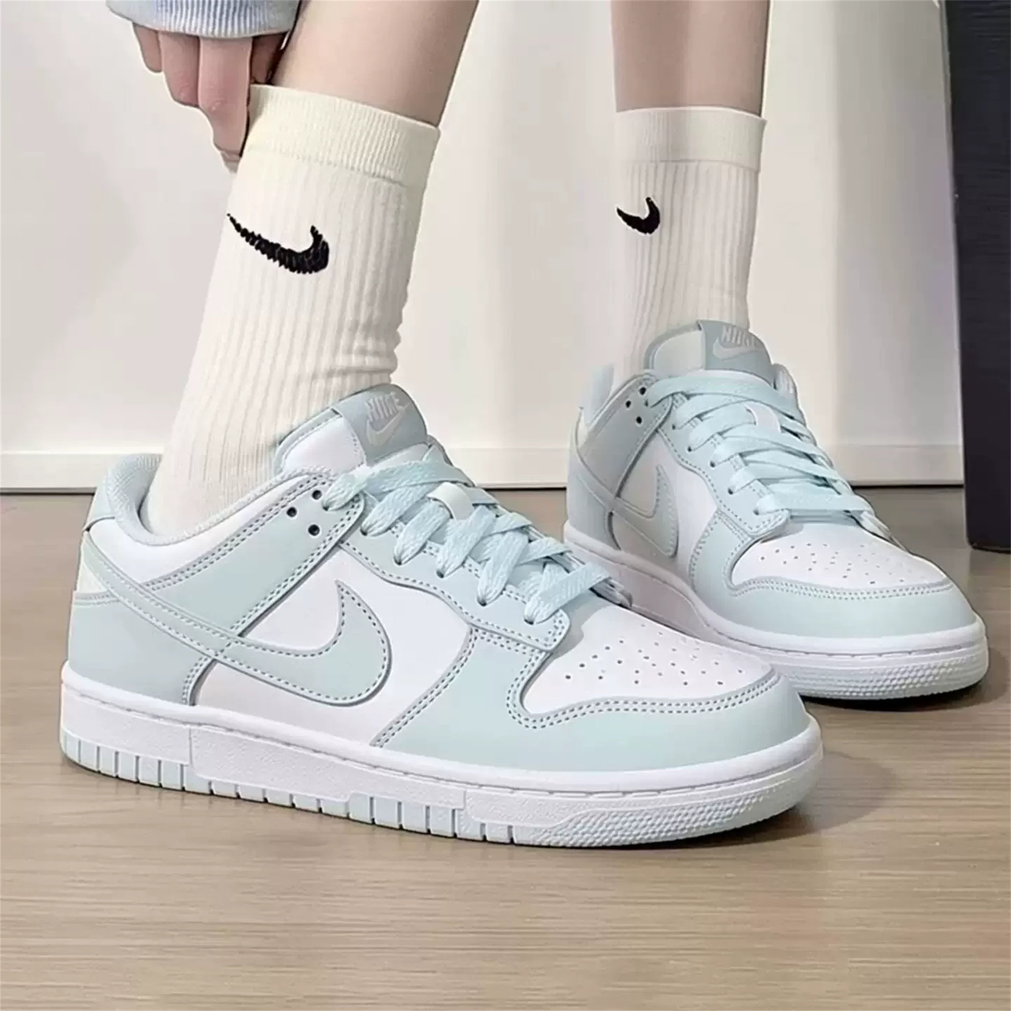 滔搏NIKE耐克男女童儿童鞋子DUNK经典大童运动休闲板鞋FB9109-105