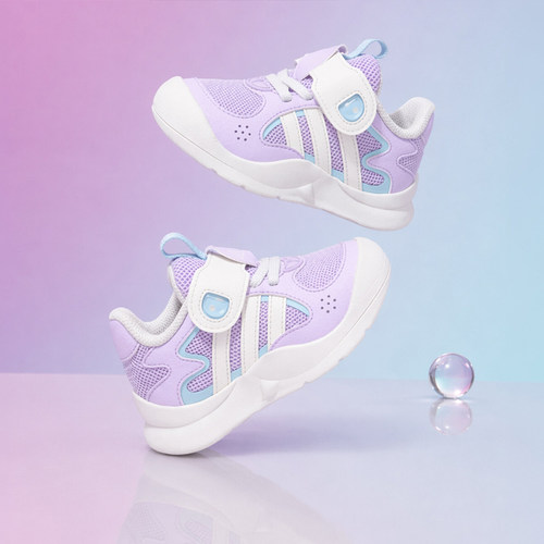 adidas阿迪达斯婴童「抱抱鲨」防滑耐磨网面透气运动休闲鞋KH6639