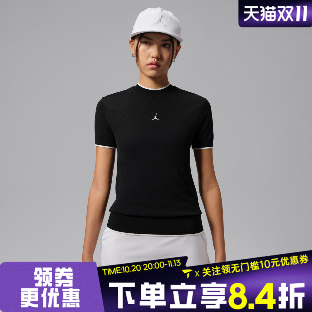 NIKE耐克女子黑色修身简约百搭舒适运动休闲短袖T恤IM8558-010