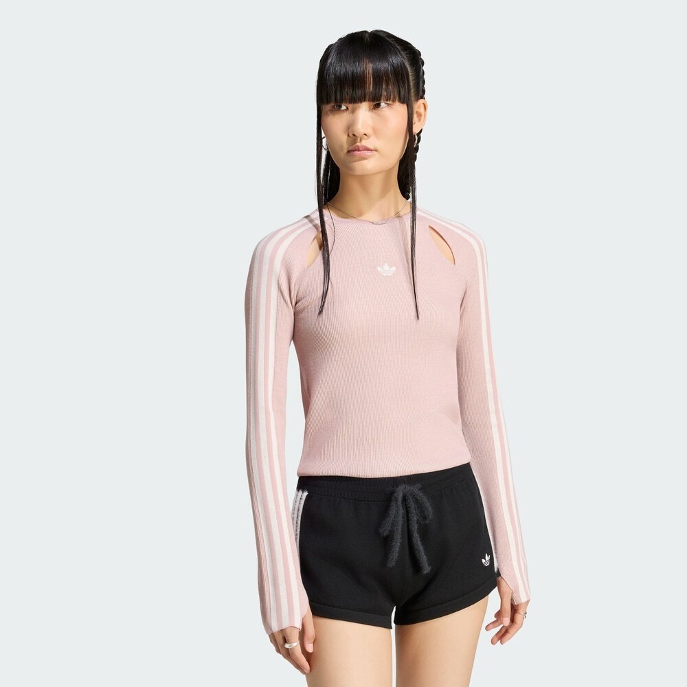滔搏adidas阿迪达斯三叶草女子街头风潮流运动休闲长袖T恤LE3633