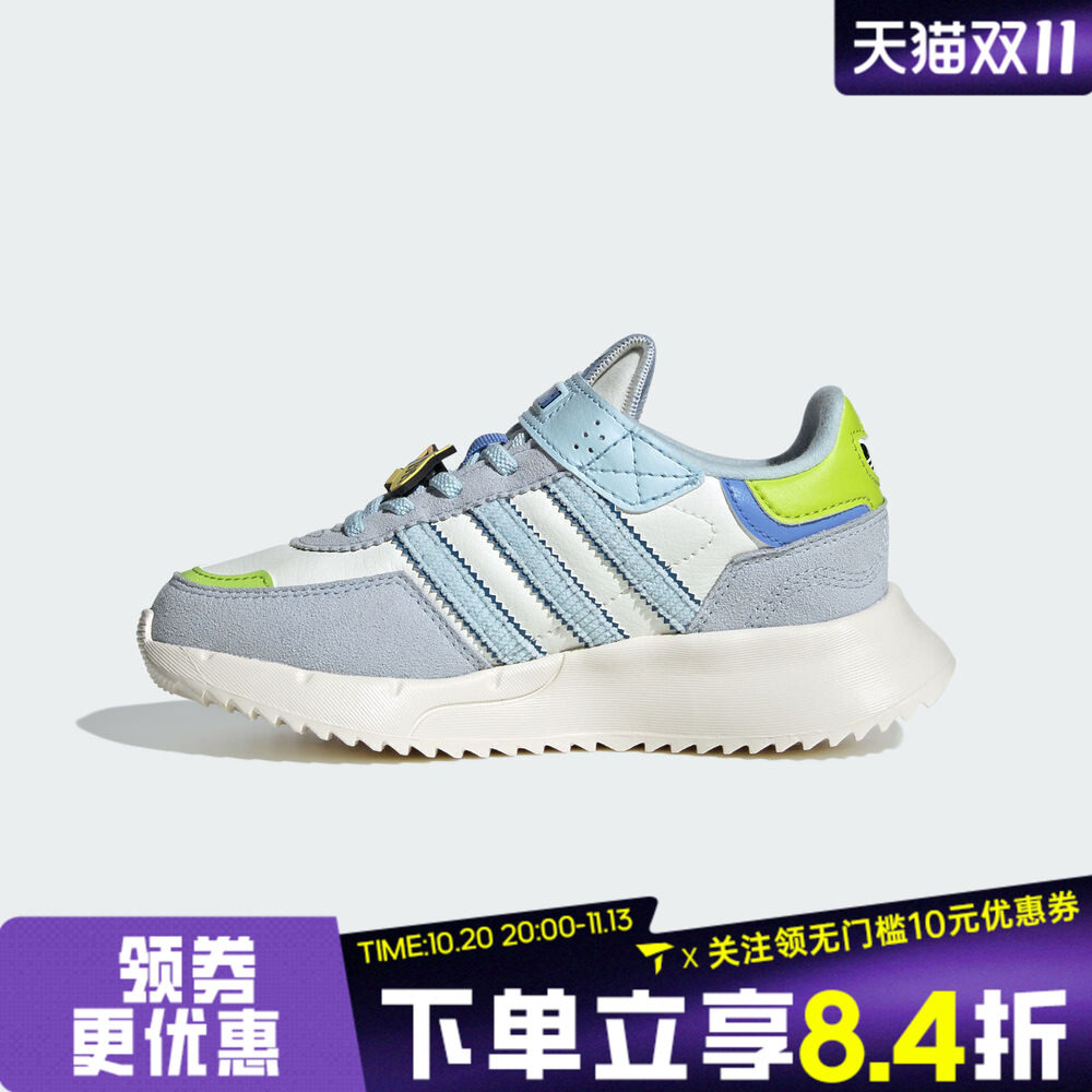 adidas阿迪达斯三叶草男小童魔术贴运动鞋休闲鞋JS2472