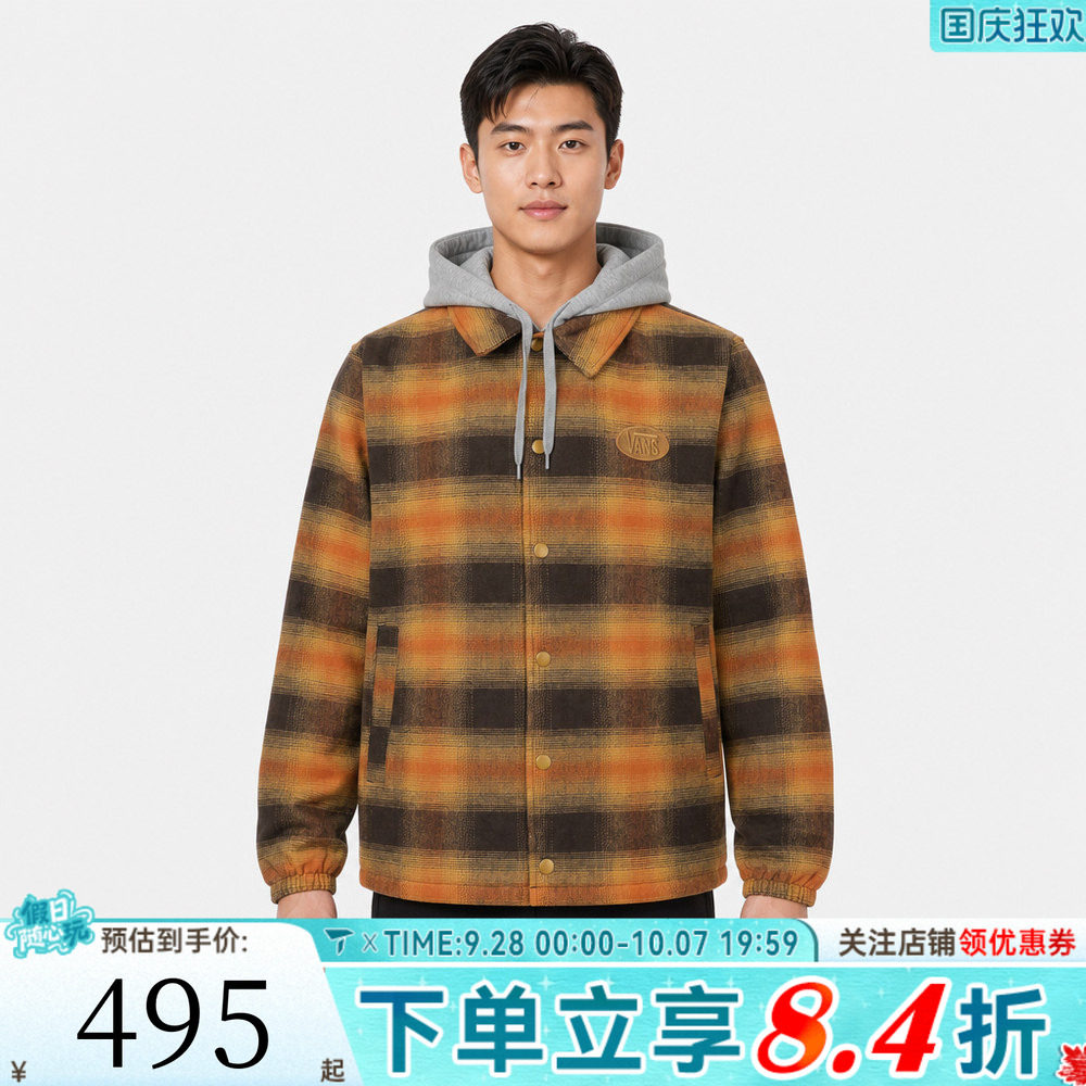 滔搏VANS范斯男子Torrey Coaches运动休闲夹克外套VN000U343N1