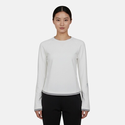 滔搏adidas阿迪达斯女子 W TEE LS2运动休闲长袖T恤KU5430