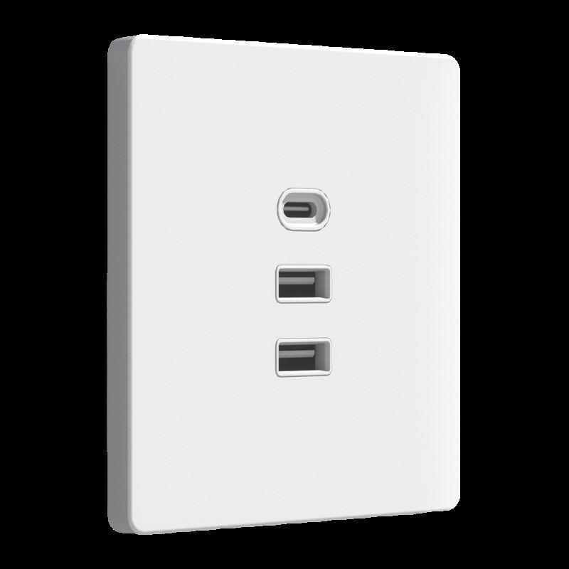 新86型家用Type-c墙壁充电插座面板暗装uKsb多孔插板智能20W手机,电子/电工,USB插座/快充插座,淘宝优惠券,粉丝福利购,淘宝优惠卷