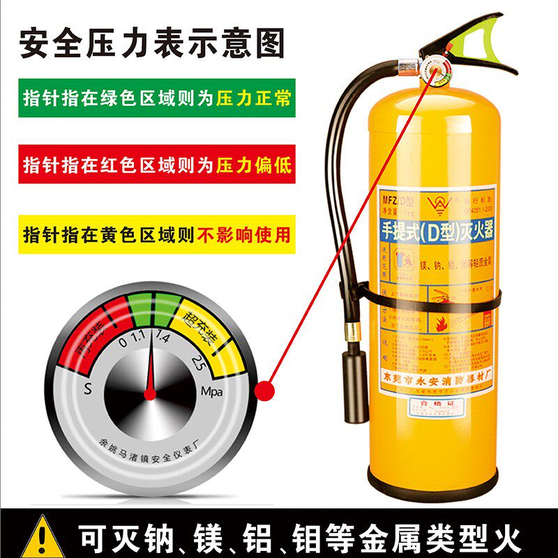 新d型Da类金属灭火器悬挂式3KG4KG7KG易燃锂钠钾钙镁氯化钠干粉推