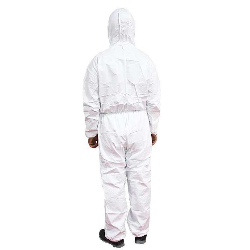 雷克兰 AMN428E 防化学液体飞溅喷漆防粉尘透气带帽连体式防化服