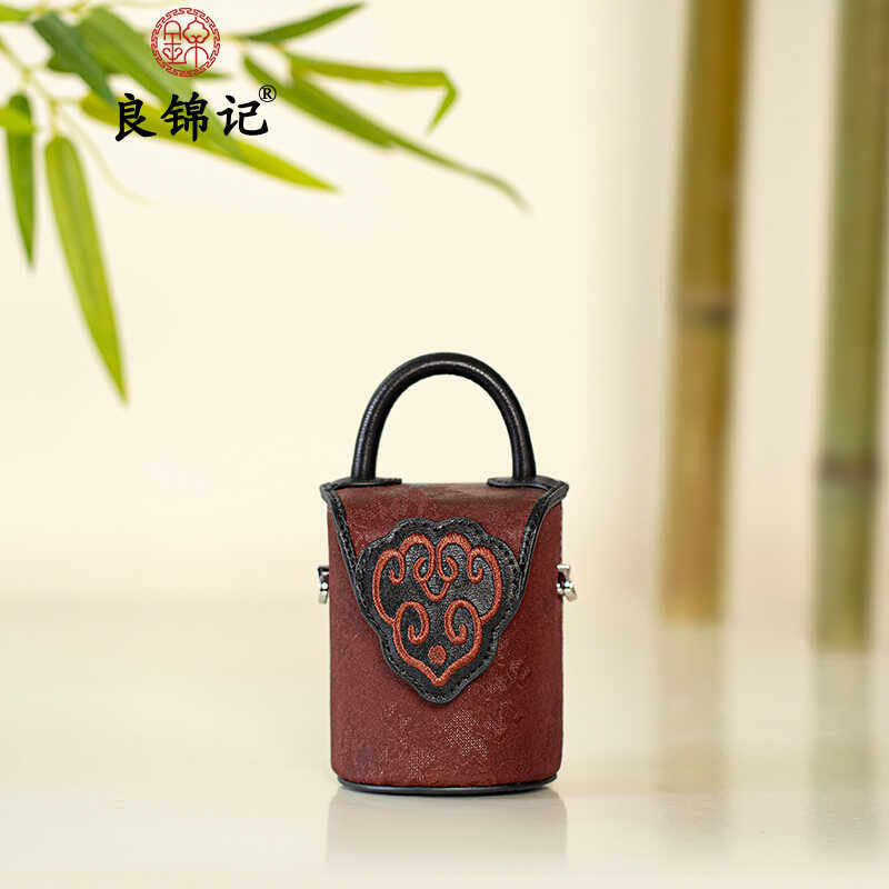 良锦记新中式国风妈妈包口红包节日送礼桑蚕丝非遗宋锦单肩斜挎包