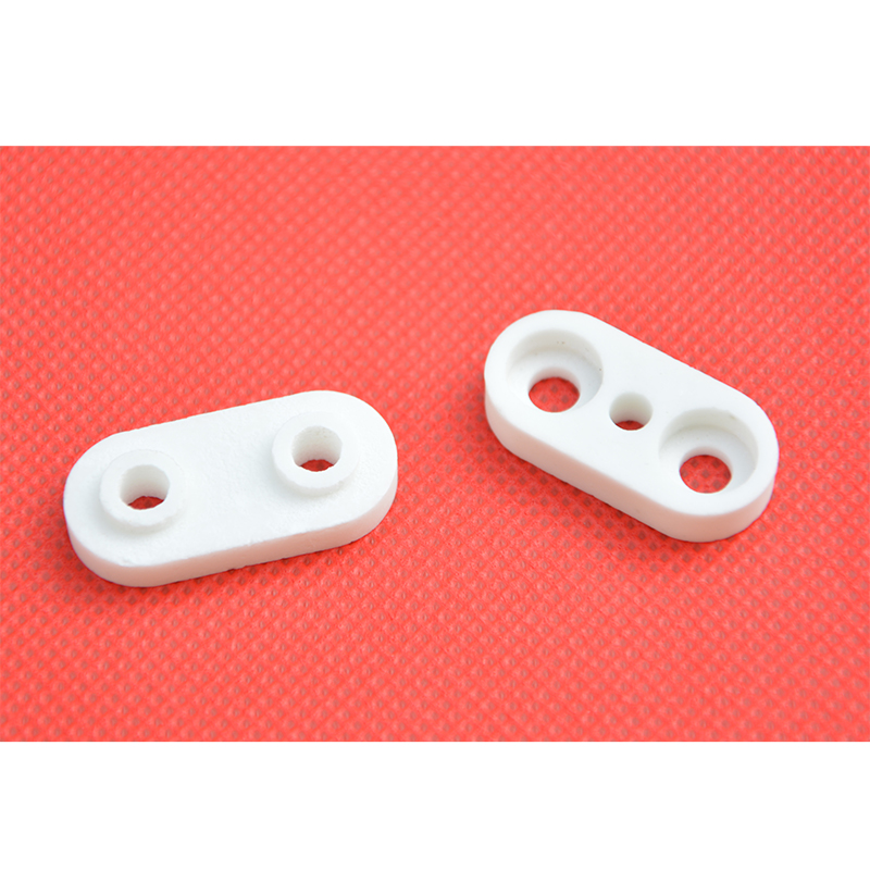 耐高温公母陶瓷绝缘隔离垫片白色 加热圈高频瓷连身垫圈长椭圆形