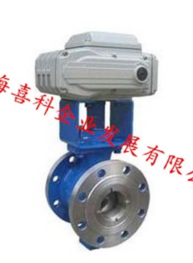 VQ947F-16C 电动V型法兰球阀 V型调节阀 铸钢WCB 智能型 DN80