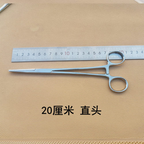 不锈钢长止血钳超长大号止血钳长钳子动物拨耳毛钳钓鱼钳拔罐夹子