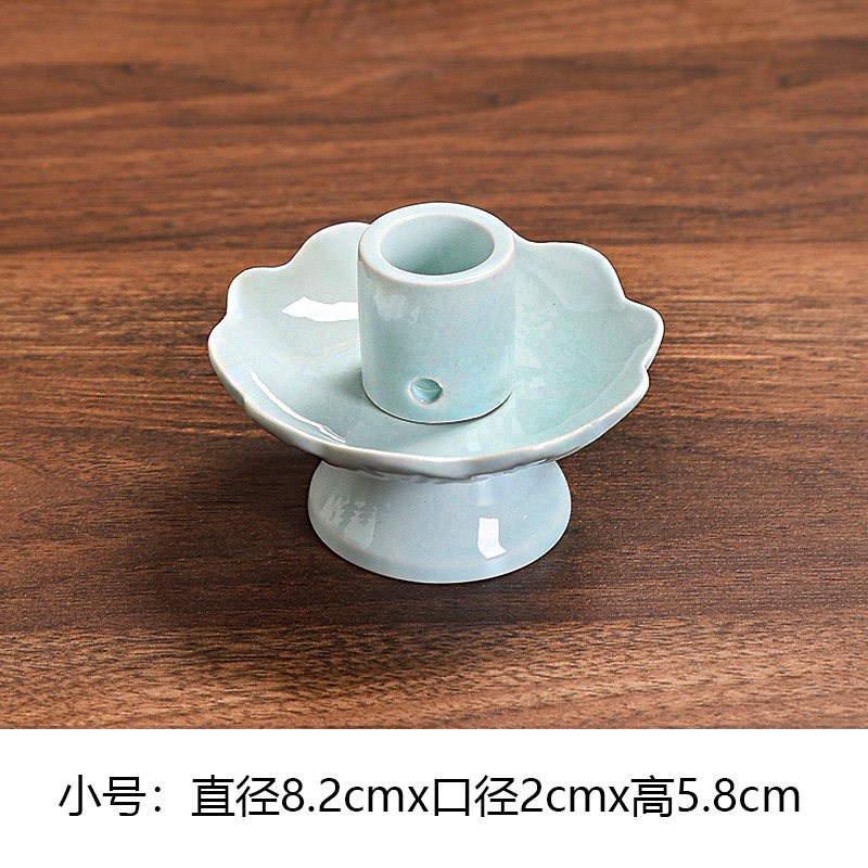 高脚艾条专用底座器具托盘艾灸支架固定架插艾柱家用艾草熏棒香炉图片