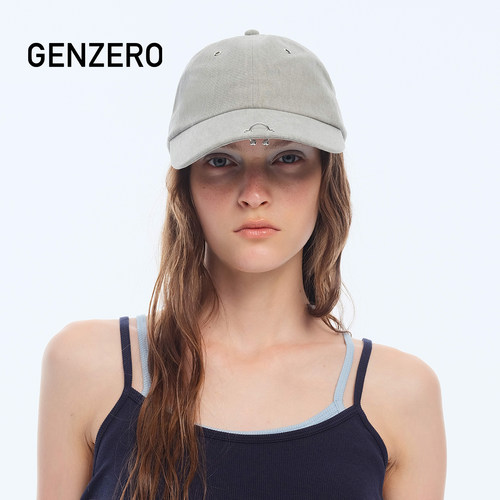 GENZERO水洗复古做旧棒球帽帽子