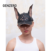 GENZERO「dobber」杜宾狗棒球帽水洗牛仔狗耳朵棒球帽男女帽子