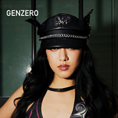 GENZERO「capt」刘宇Aespa同款 海军帽原创链条狗耳朵帽子