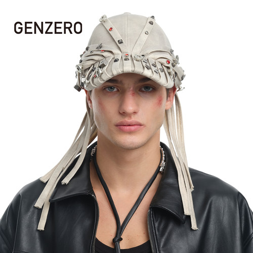 GENZERO撞钉飘带棒球帽男女同款