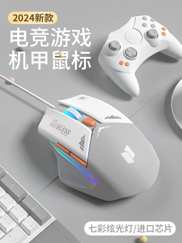 Мышь проводная бесшумная механическая игровая выделенная cf office silent usb для настольного ноутбука универсальная Изображение 1