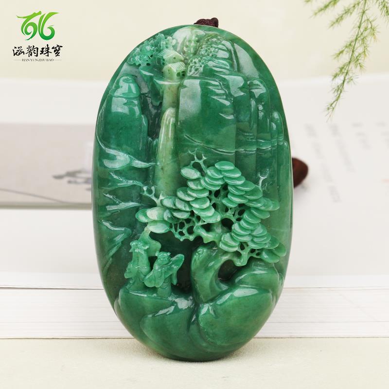 南阳独山玉手把件天蓝料独玉小摆件仙人指路手玩件收藏送礼藏品