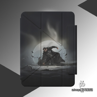 shop漫壳机动DC黑色超人欧美平板保护套适用于苹果ipadpro2024/air6/11英寸/6/5/4/mini7/亚克力磁吸Y折/拆卸