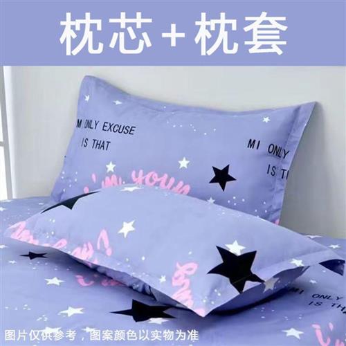 高中生枕头枕套芯女生睡觉舒适学生48cmx74cm儿童宿舍青少年专用1