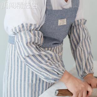 围兜大人 网红款 围裙家用厨房棉麻纯棉简约透气日式 新款 做饭
